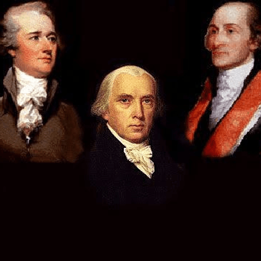 The Federalist Papers Project - portraits of Hamilton, Madison, and Jay